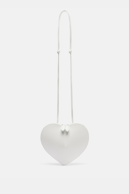 Kyaia Heart Leather Shoulder Bag - White
