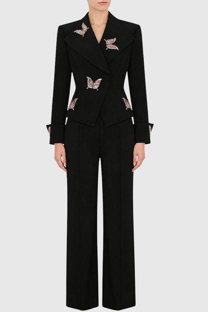 Lanca Butterfly Embroidered Blazer