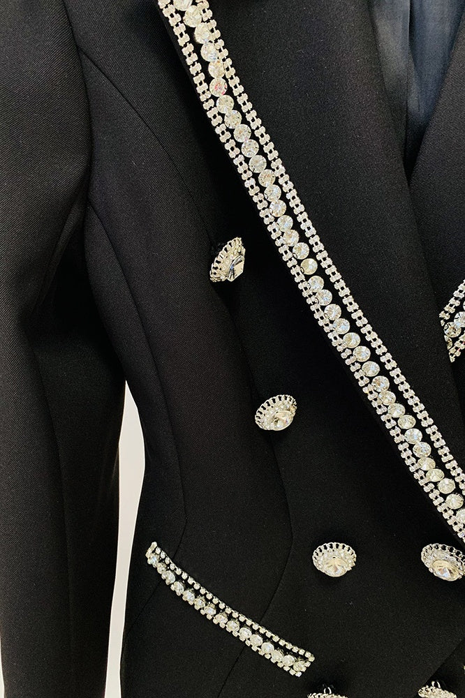 Leanna Diamante Embroidered Blazer