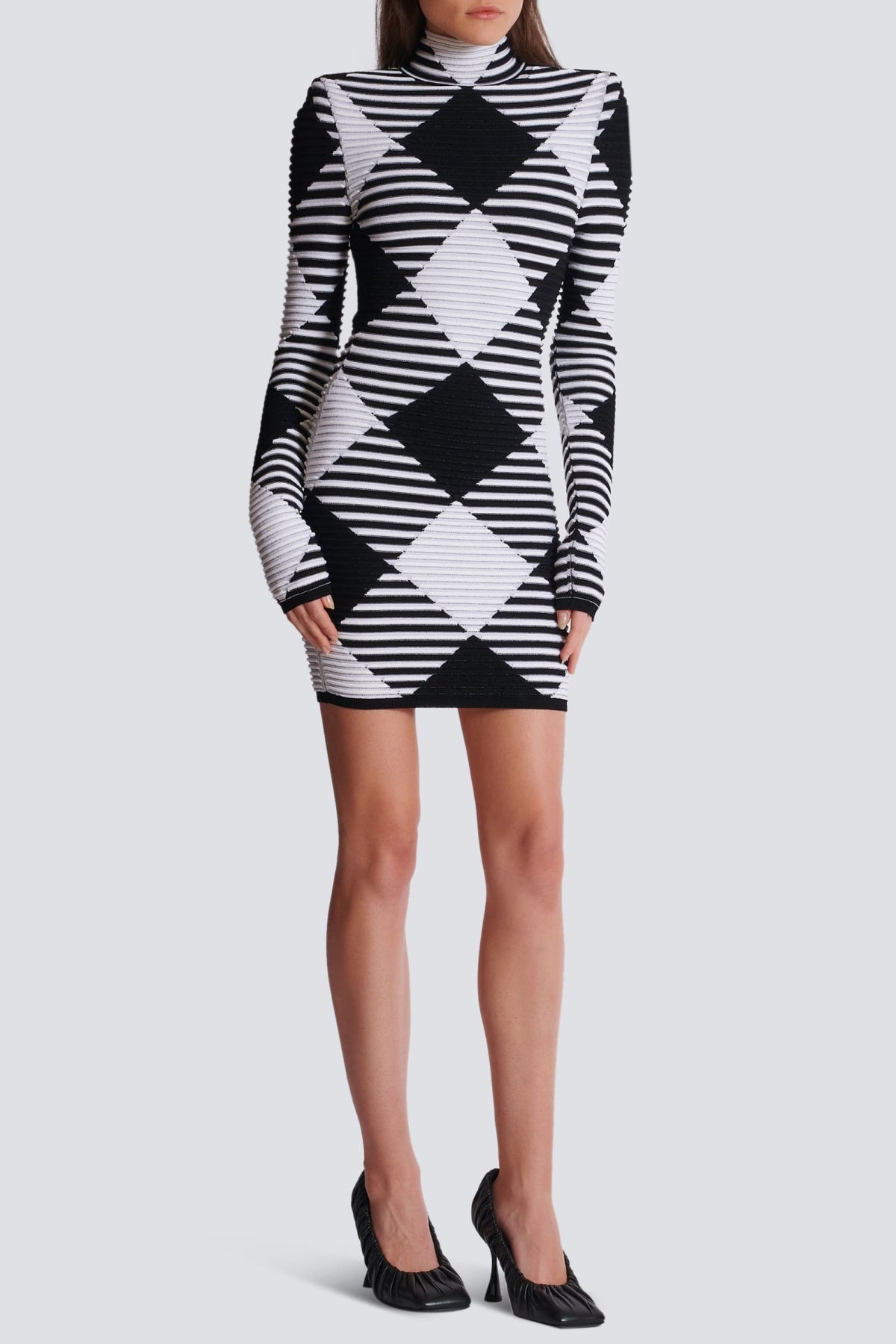 Lero Gingham Mini Bandage Dress