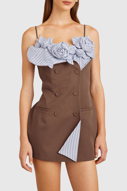 Livine Floral Strapless Mini Dress