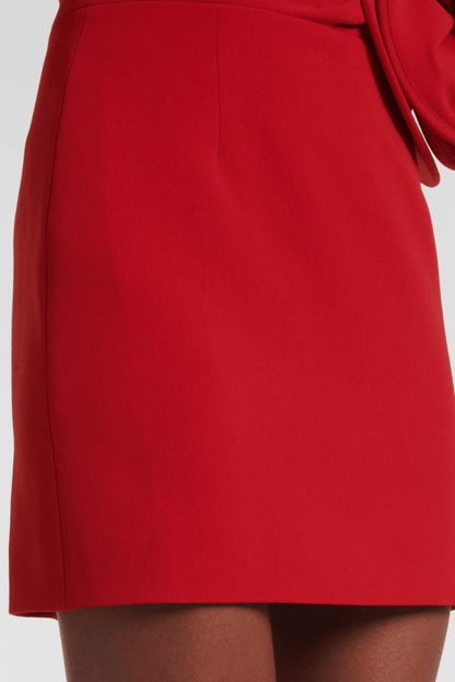 Luciana Floral Appliqué Strapless Mini Dress