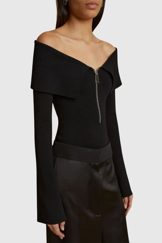 Lulan Off Shoulder Knit Top
