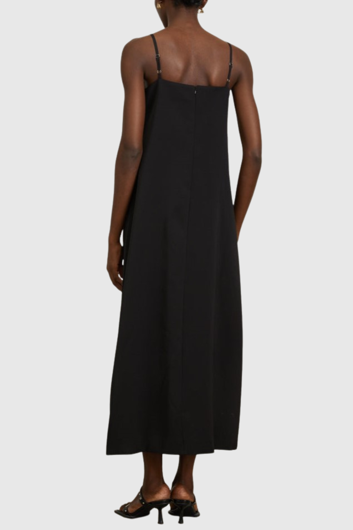 Mesa Strapless Floral Embroidered Maxi Dress - Black