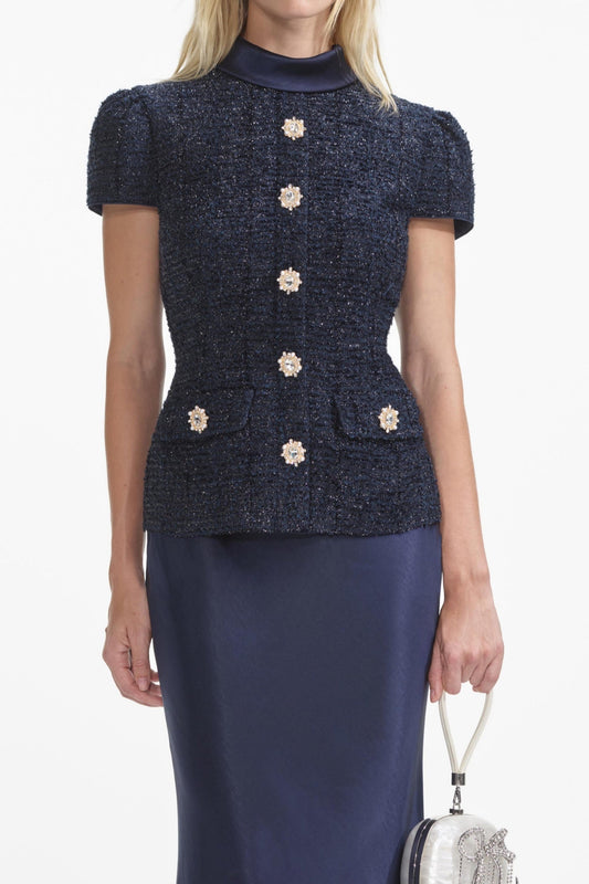 Munoz Metallic Tweed Two Piece Set