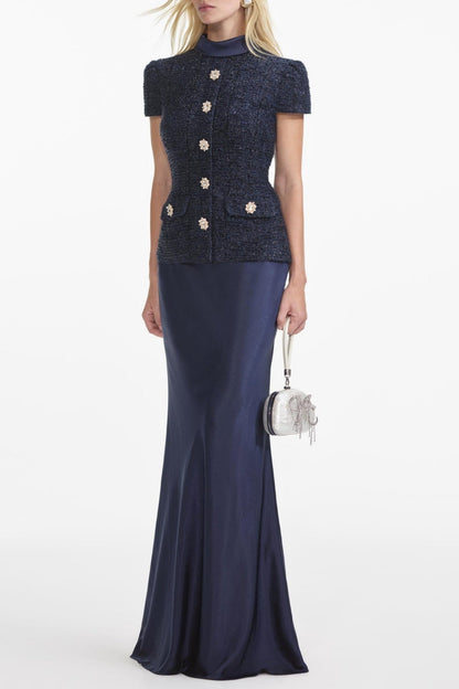 Munoz Metallic Tweed Two Piece Set