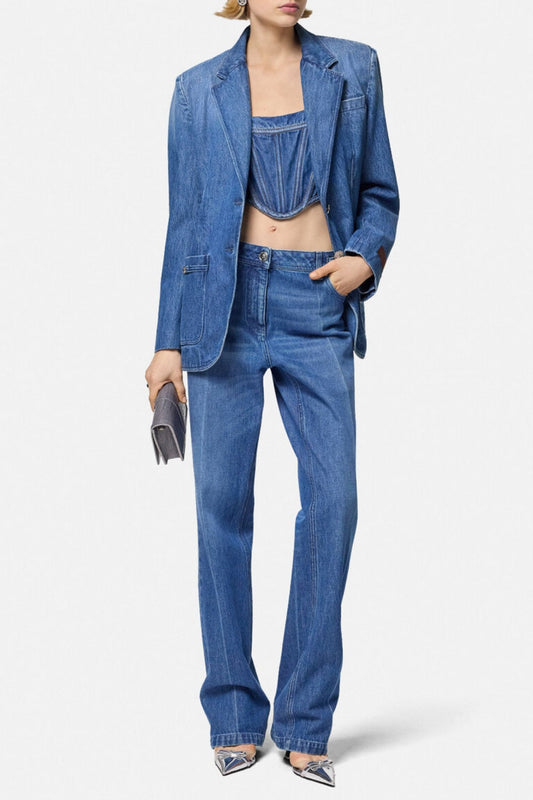 Muriel Denim Corset Top