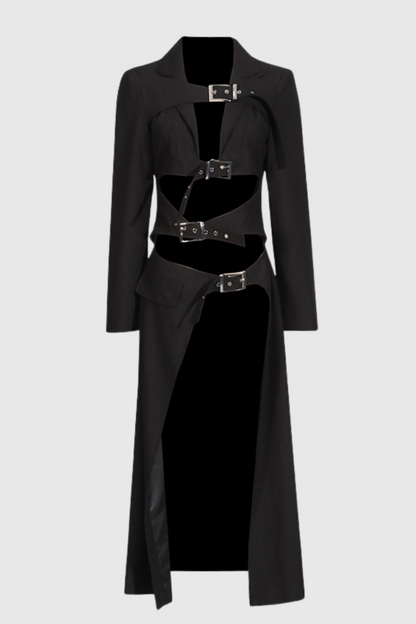 Nevaeh Cutout Buckle Trench