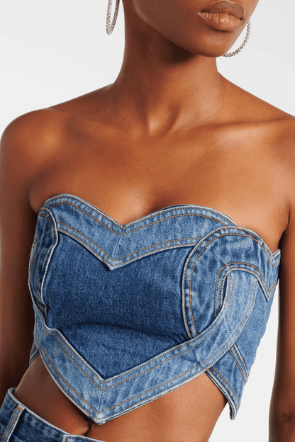 Odalys Heart Denim Top