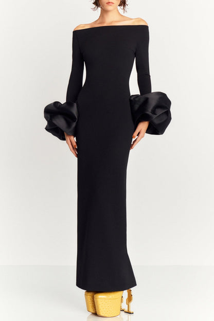 Olindan Off Shoulder Maxi Dress - Black