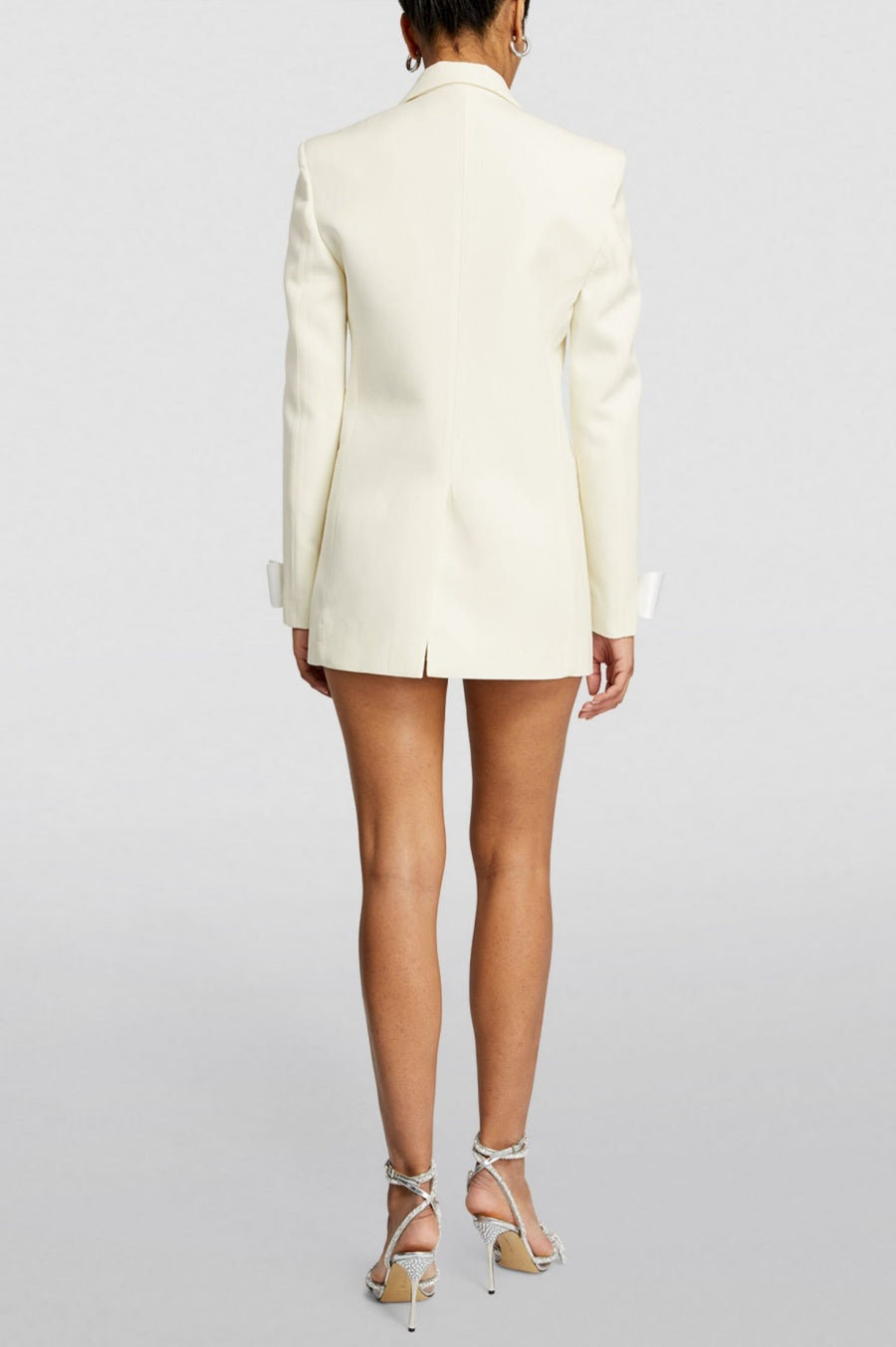 Pipa Crystal Bow-detail Blazer Dress - White