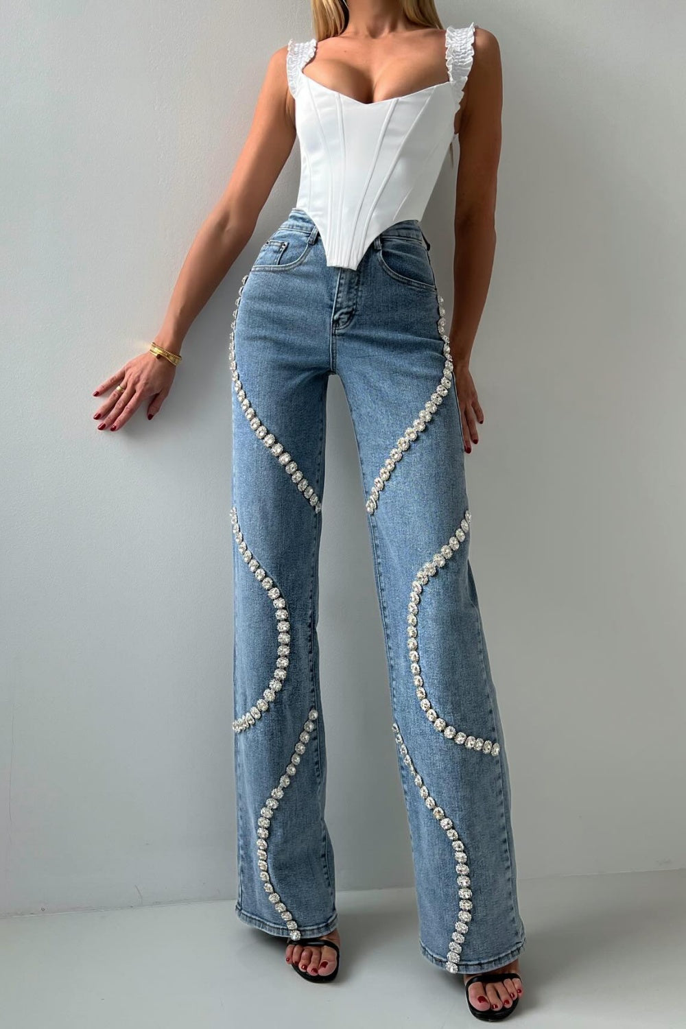 Rabia Rhinestone Jeans