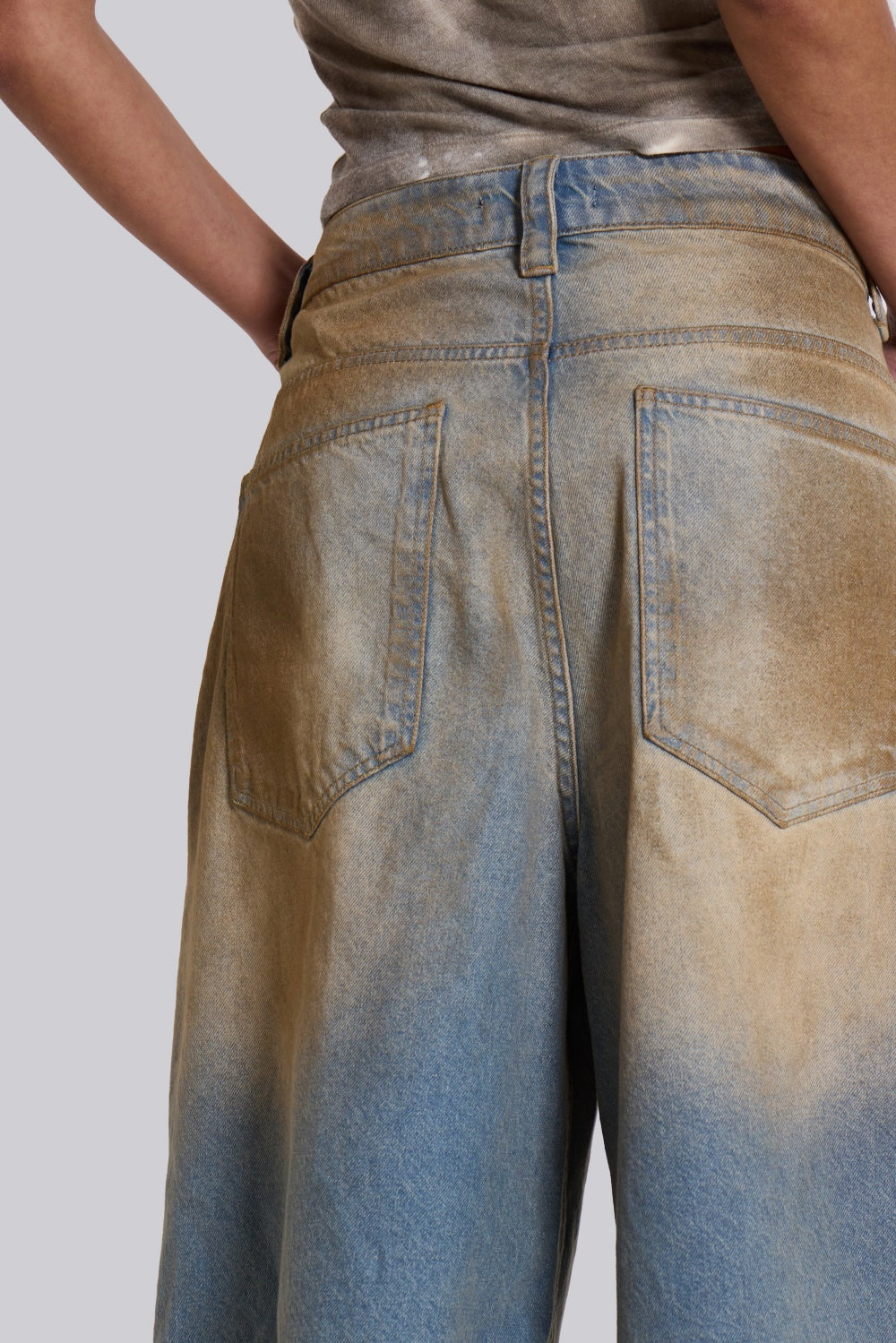 Raego Mud Wash Midi Jeans