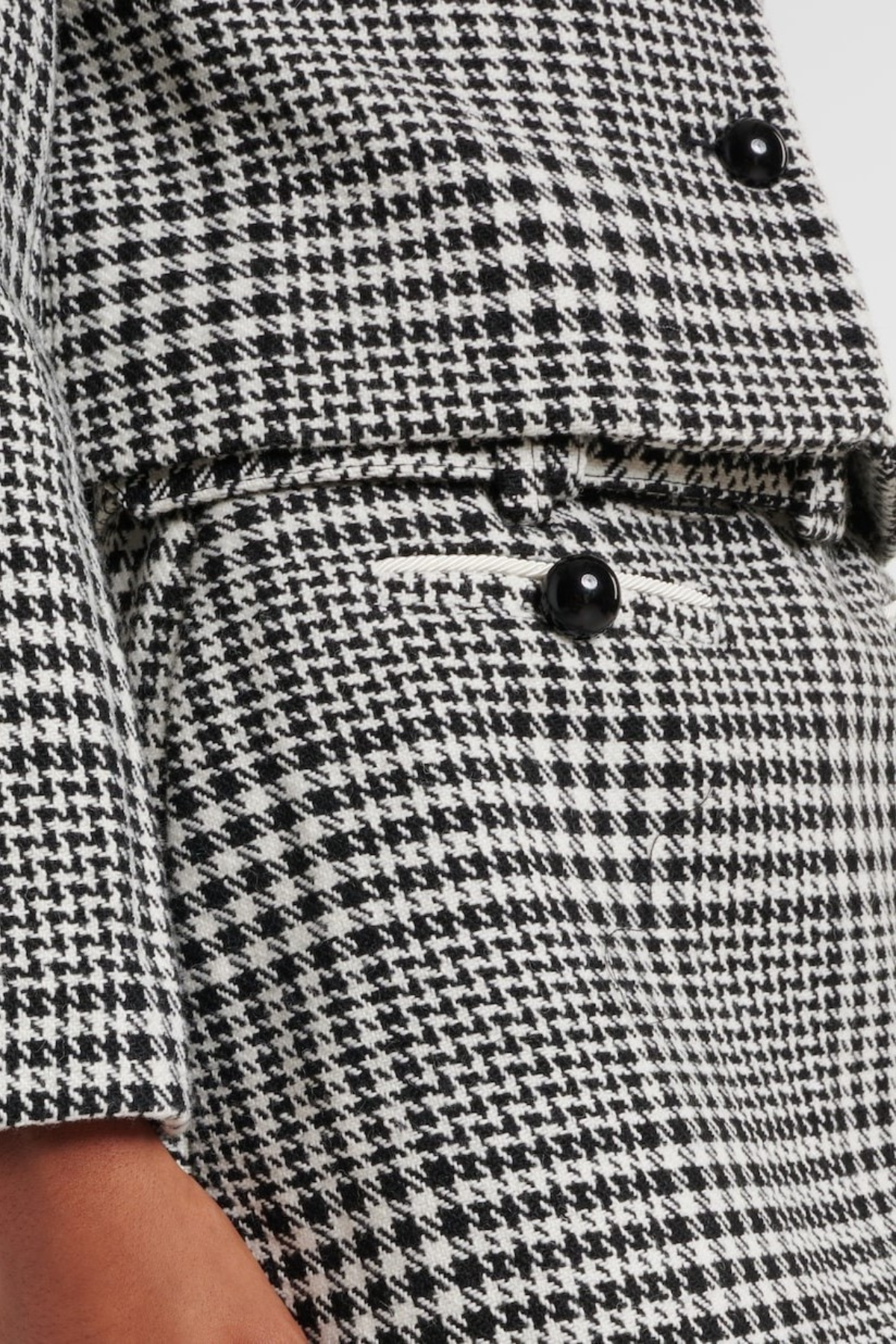 Rimo Houndstooth Cropped Jacket
