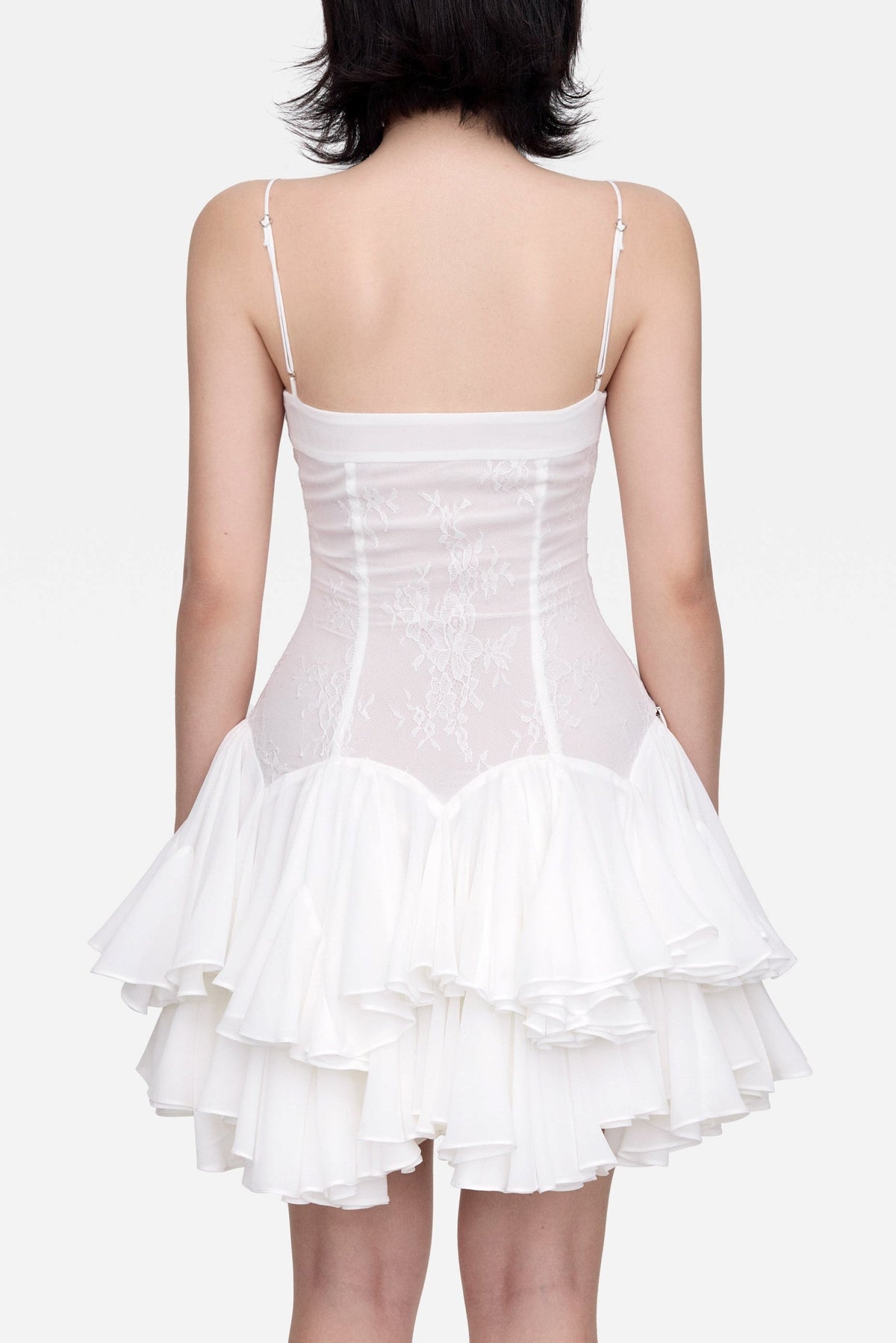 Rosalia Lace Mini Dress - White