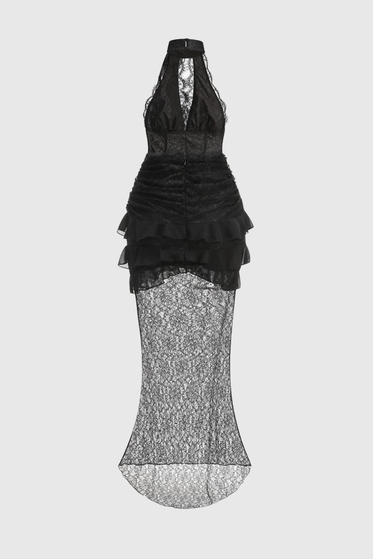 Rosha Halter Lace Maxi Dress