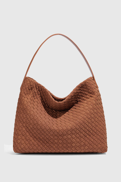 Samiya Suded Woven Tote Bag - Brown