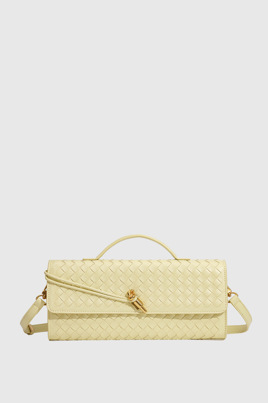 Samiya Woven Clutch Bag  - Yellow