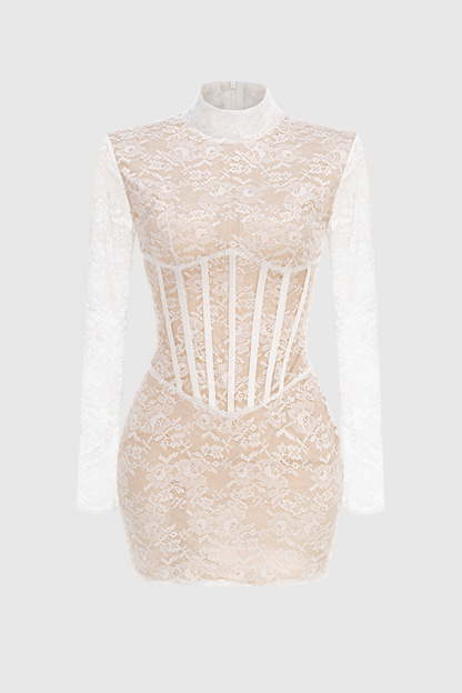 Seaba Lace Corset Mini Dress