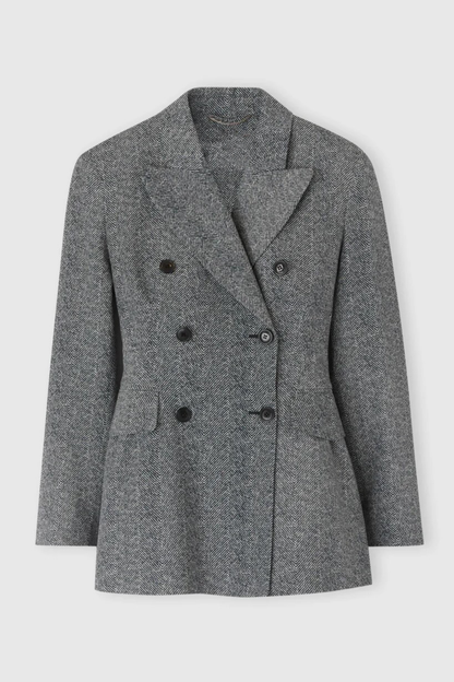 Seala Herringbone Wool Blazer