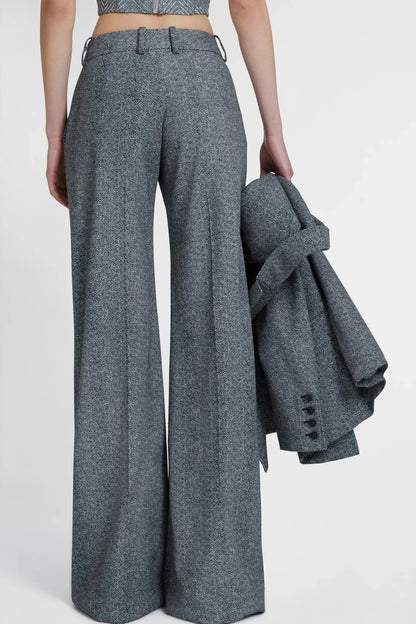 Seala Herringbone Wool Pants