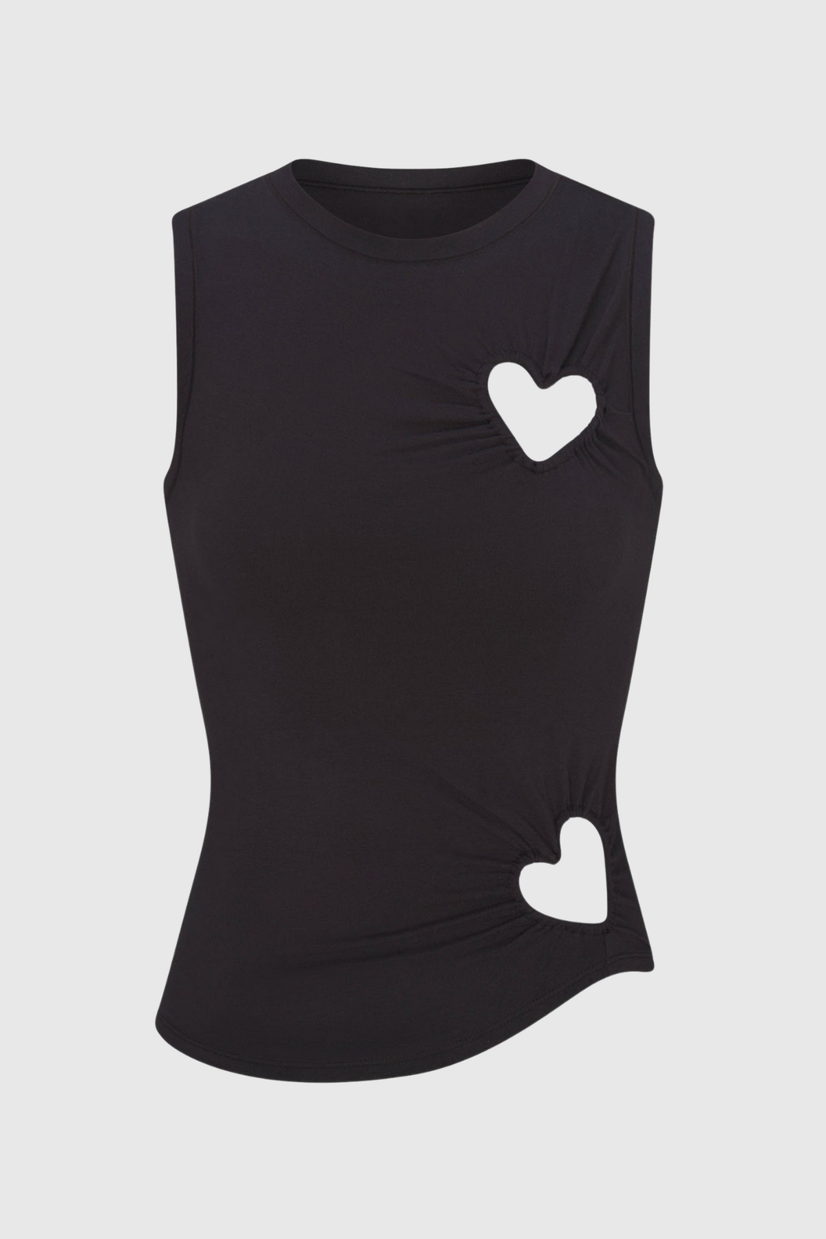Shalita Heart Tank Top - Black
