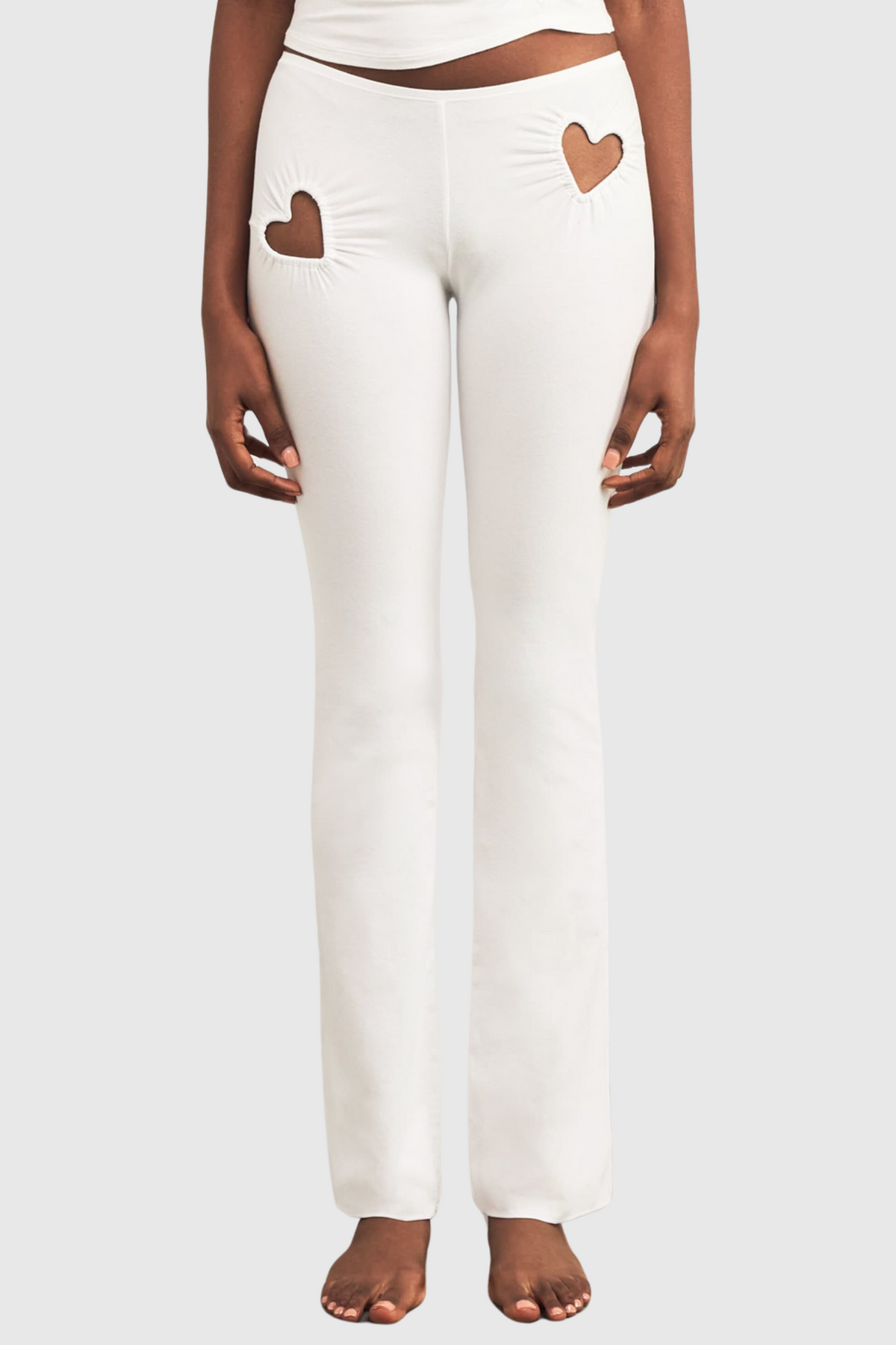 Shalita Heart Tank Top - White