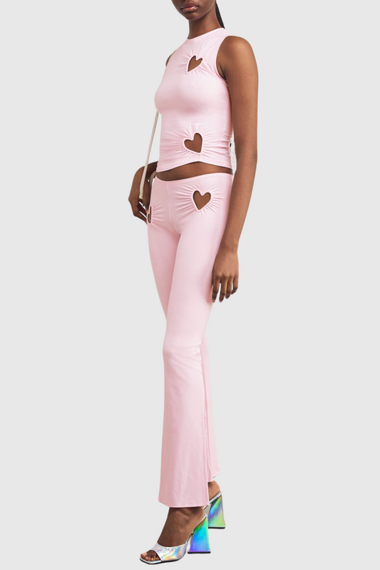 Shalita Heart Tank Top - Pink
