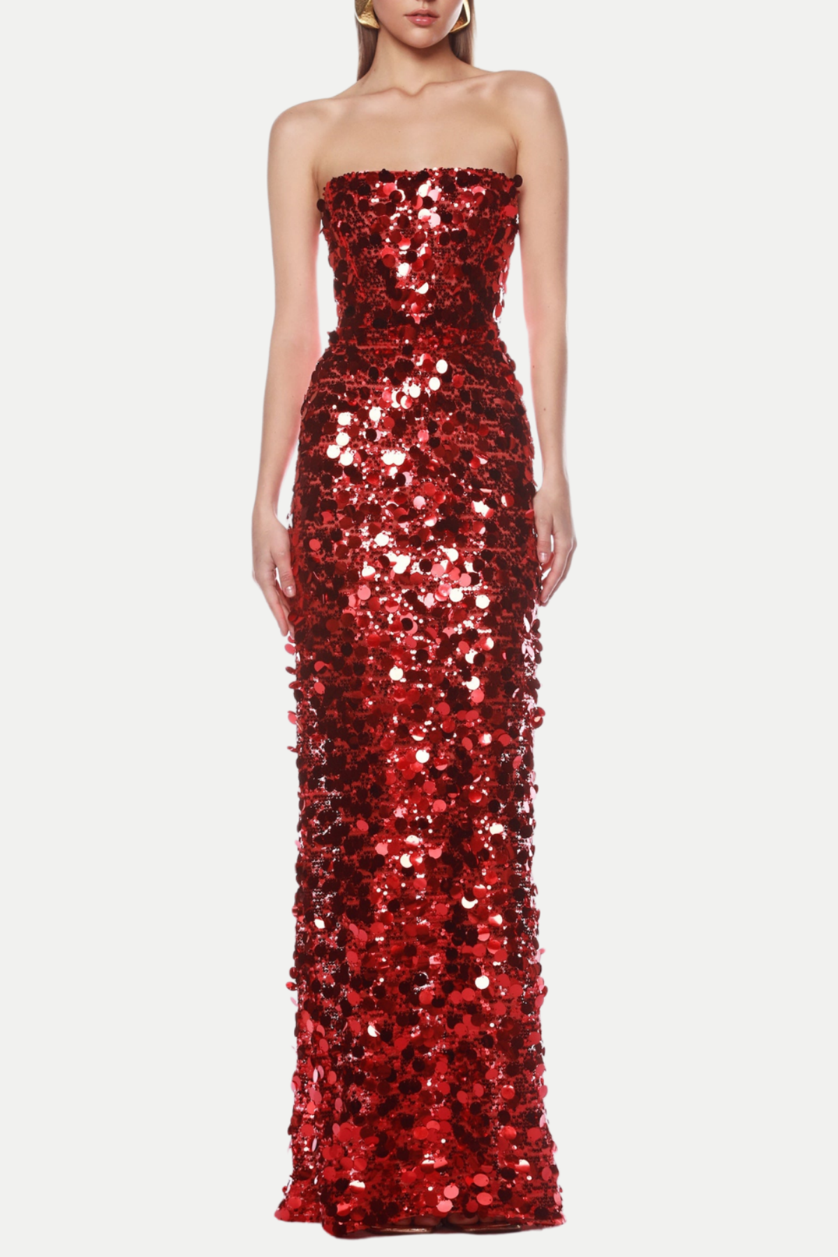 Shiva Strapless Sequin Maxi Dress