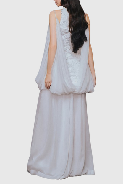 Soleka Lace Puffy Tulle Mini Dress