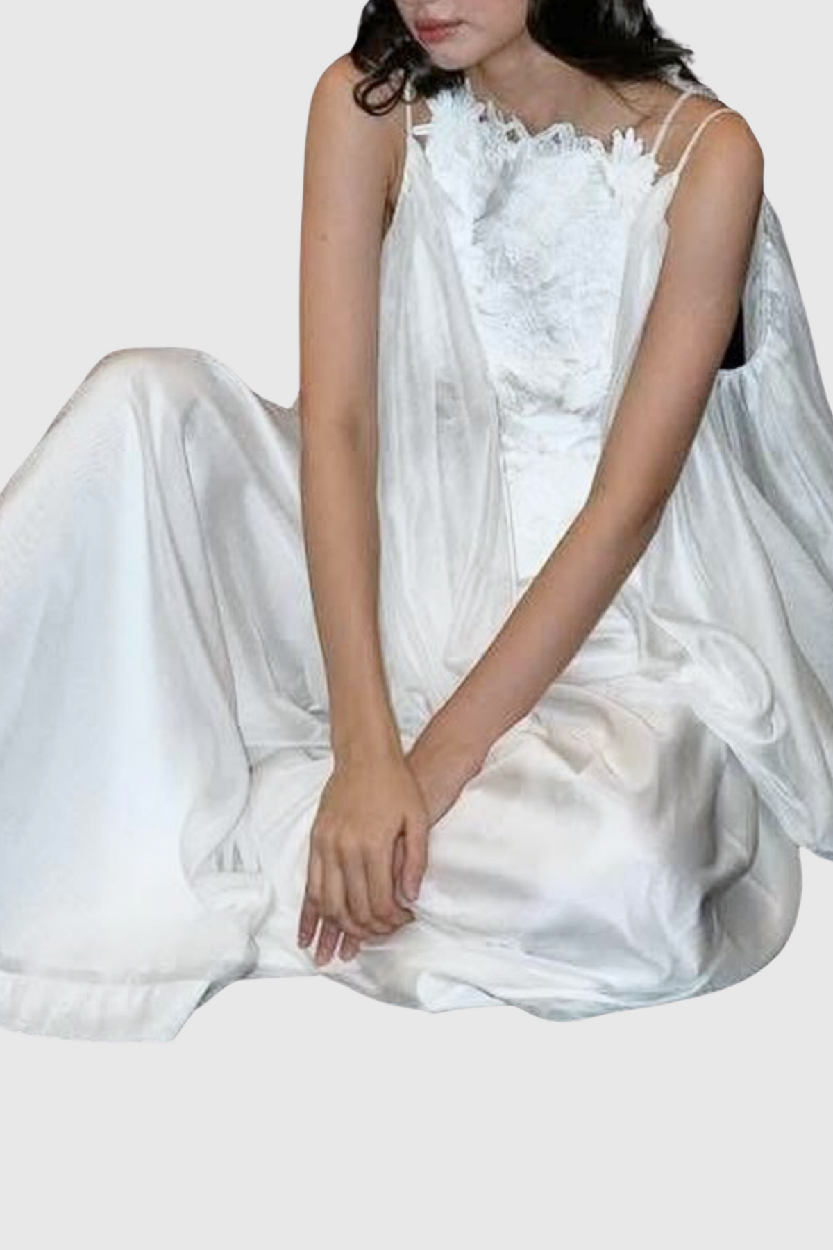 Soleka Lace Puffy Tulle Mini Dress