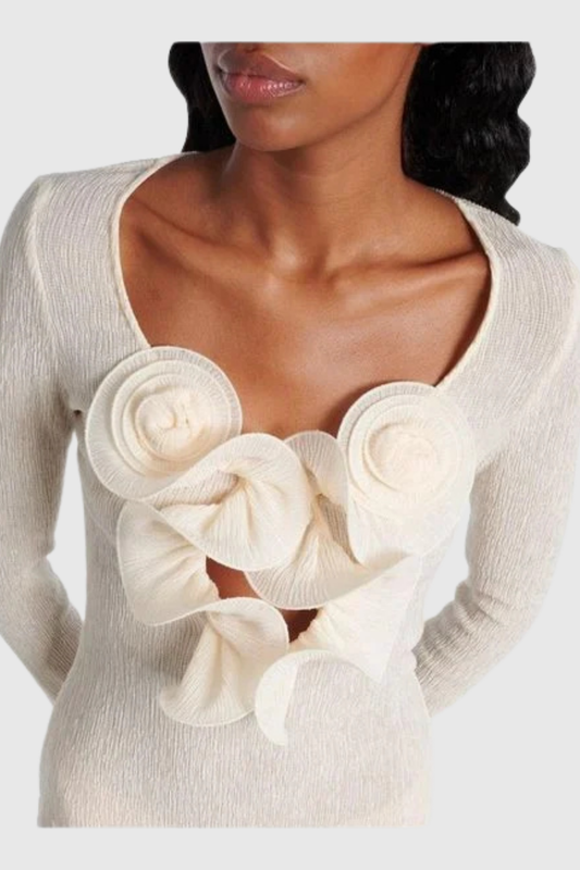 Stanta Floral Crepe Mini Dress
