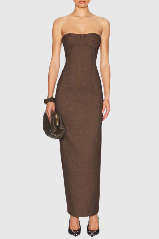 Sylwia Strapless Maxi Bandage Dress