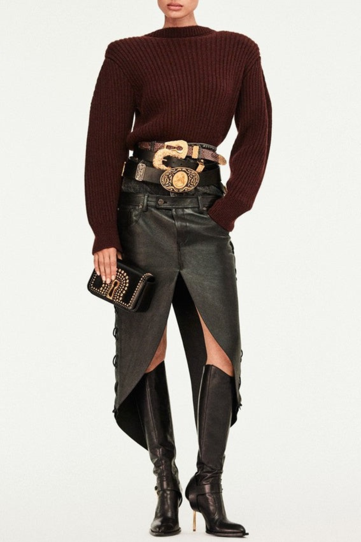 Telia Lace Up Sweater