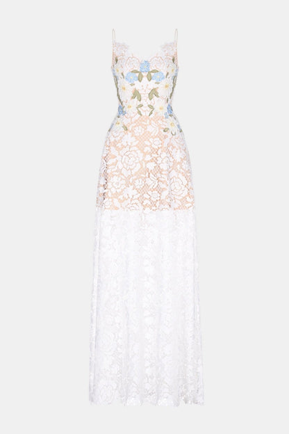Terrica Floral Lace Maxi Dress