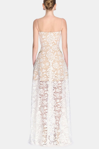 Terrica Floral Lace Maxi Dress