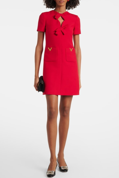 Tynan Bow-detail Mini Dress