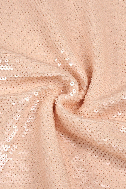 Vidonia Halter Floral Sequin Maxi Dress - Nude