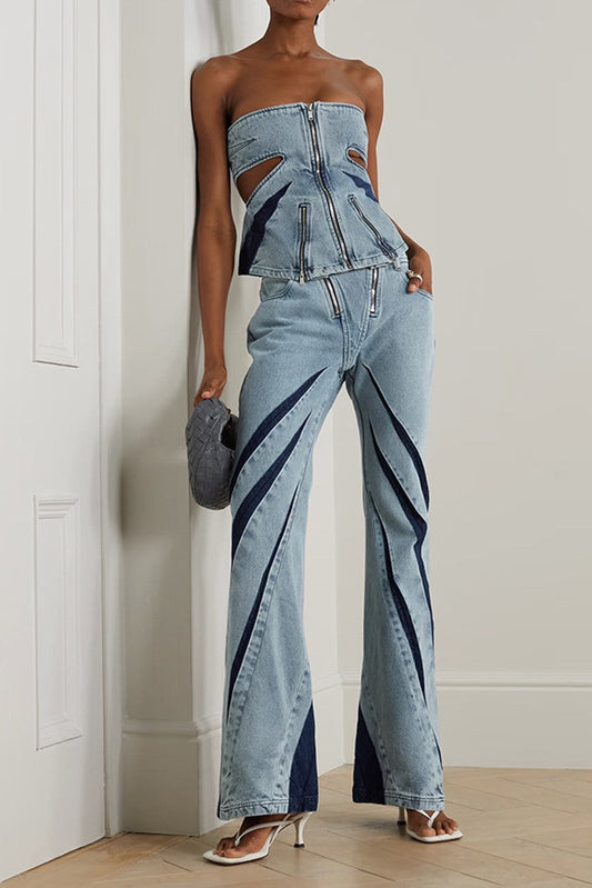Vivienne Darted Flared Jeans