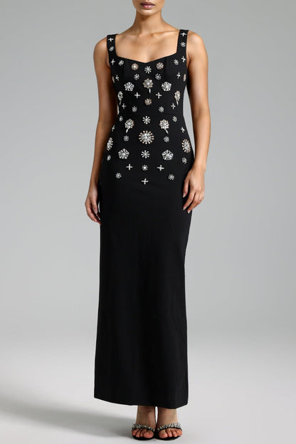 Waverla Diamante Embellished Maxi Dress