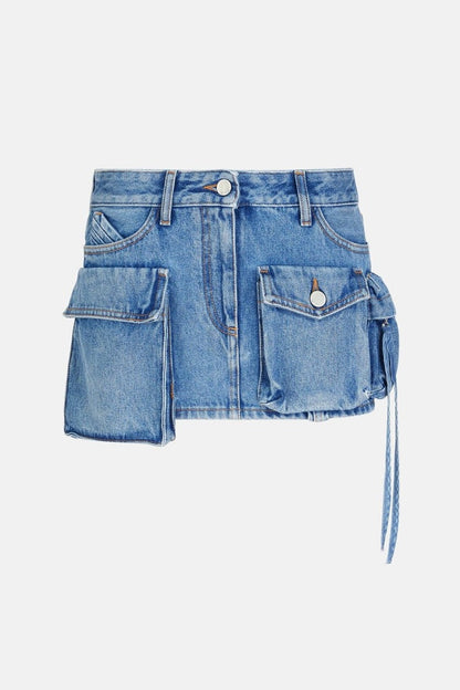 Wendy Cargo Pockets Denim Skirt