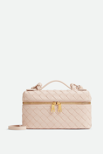 Yaritza Woven Clutch Bag - Pink