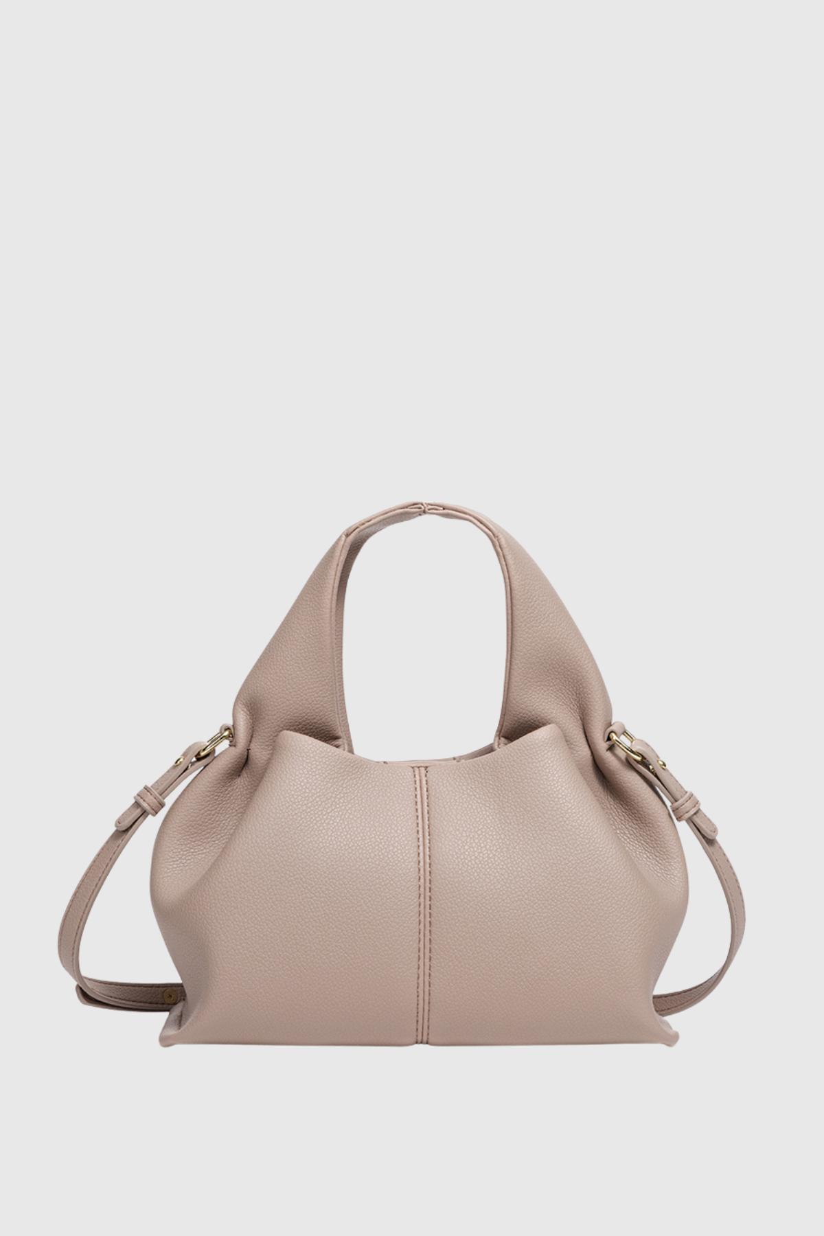 Zafira Leather Cloud Bag - Grey