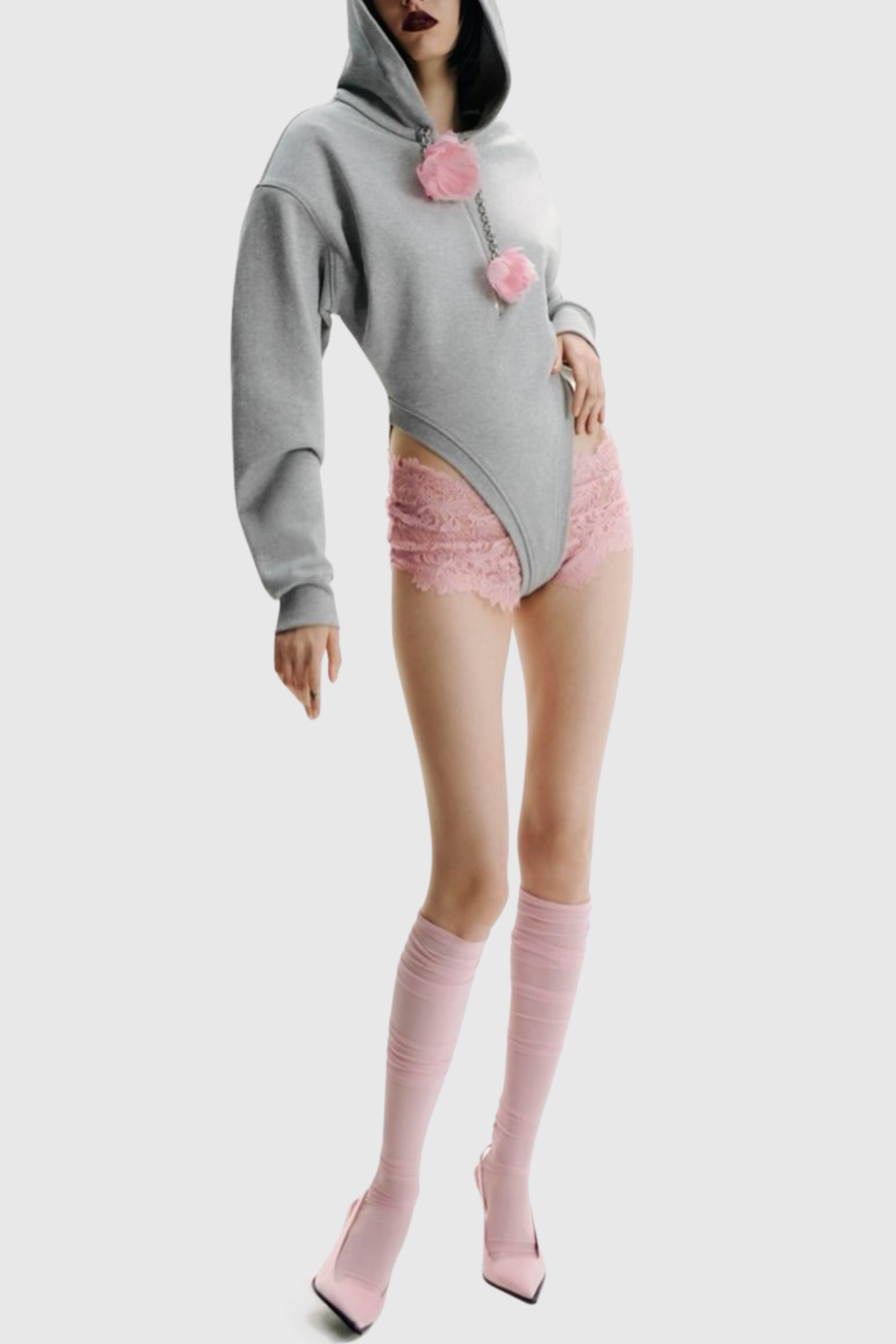 Zelmira Floral Hooded Bodysuit