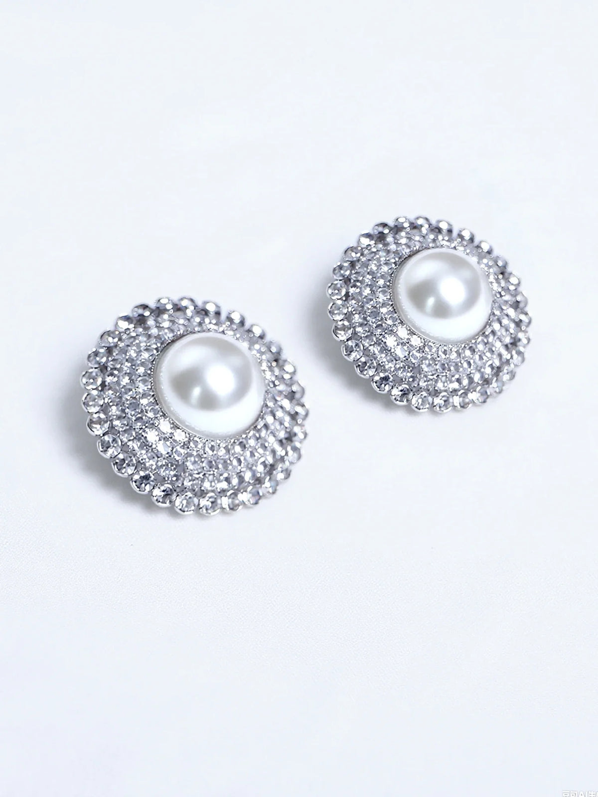Round Big Stud Earrings